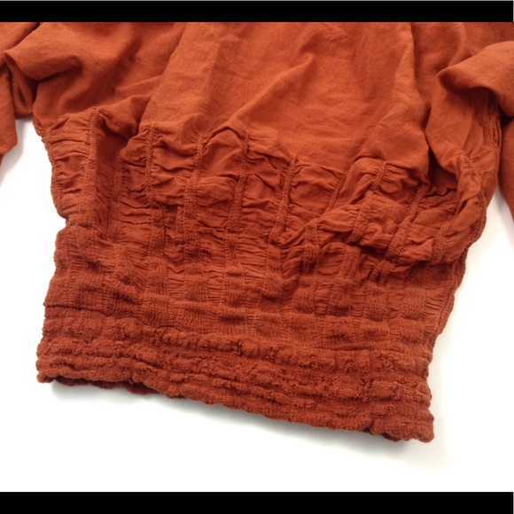 Wolven for Anthropologie Smocked Bubble Top - Picture 4 of 6